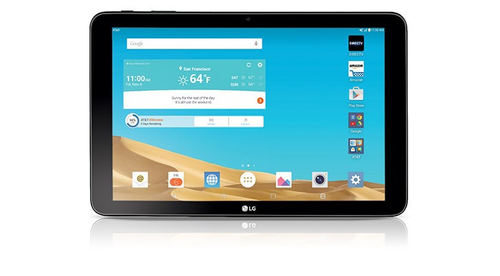 LG G PAD X 10.1是AT＆T的官方，9月4日的土地