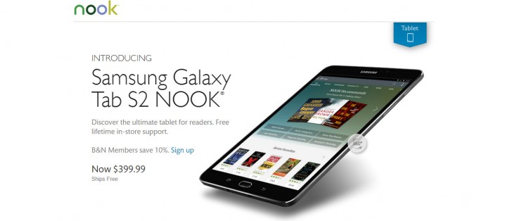 Barnes＆Noble最新的Nook平板电脑是基于三星Galaxy Tab S2