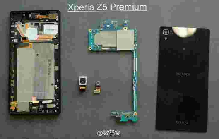 索尼Xperia Z5优质拆除透露双热管