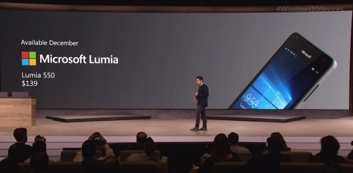 $ 139 Microsoft Lumia 550是4.7“Windows 10智能手机