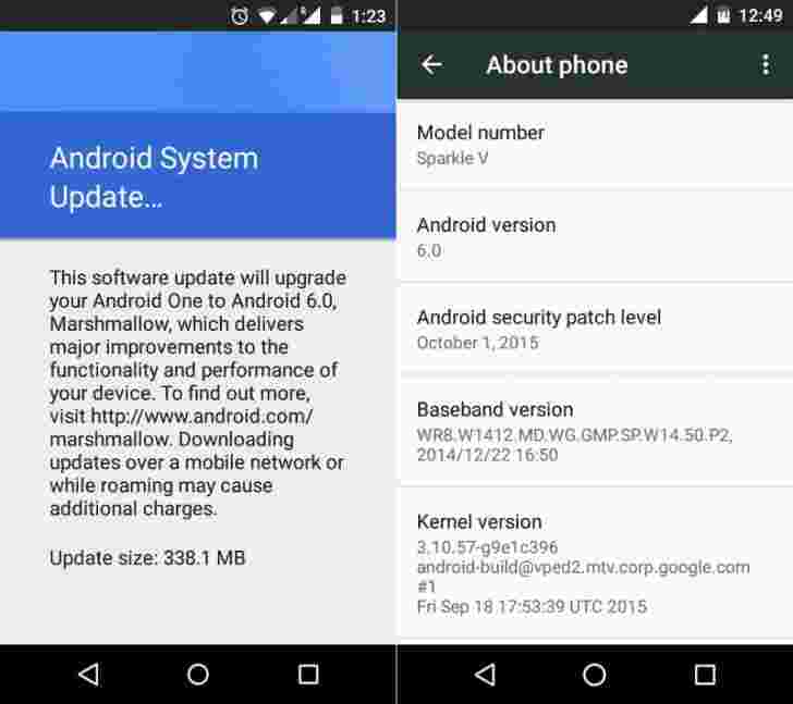 Android一台设备现在正在获得Android 6.0 Marshmallow更新