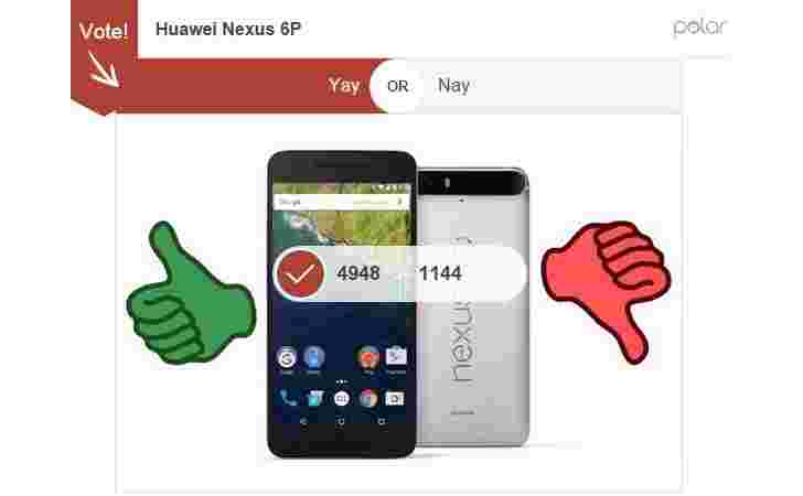 每周民意调查结果：华为Nexus 6p获得了充足的爱情，LG Nexus 5x少