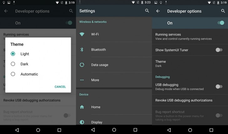 Android 6.0棉花糖不会有一个黑暗的主题
