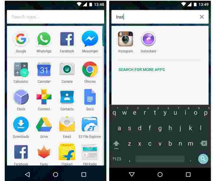 Android上的Google App更新带来Marshmallow App抽屉，主屏幕搜索