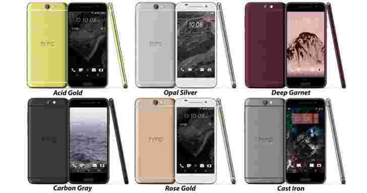 HTC一A9泄漏的印刷机渲染确认iPhone-esque设计，多种颜色