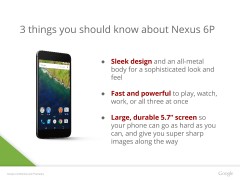 泄露的演示说明Nexus 6p设计，规格和颜色