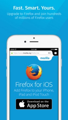 iOS应用商店终于获得了Firefox