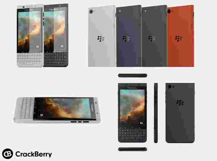Blackberry Vienna渲染表面 - 条形系数，QWERTY键盘