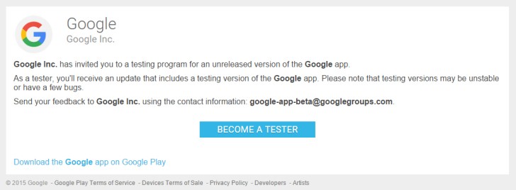 适用于Android的Google App现在在播放商店中拥有Beta版本