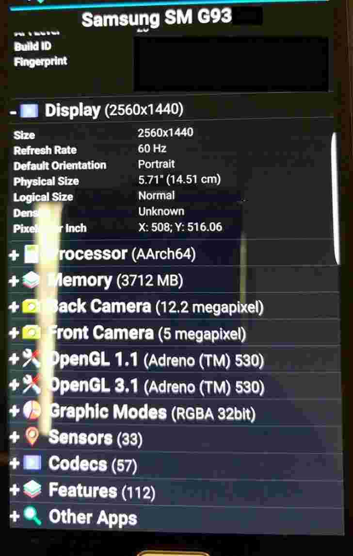 泄漏三星Galaxy S7 Edge + Specs确认新摄像头，Snapdragon 820 SoC选项