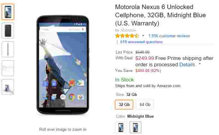 Nexus 6交易警报$ 250  - 这可能持续多久？