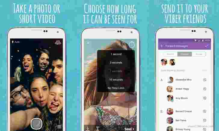 viber wink希望使用消失的消息进行snapchat