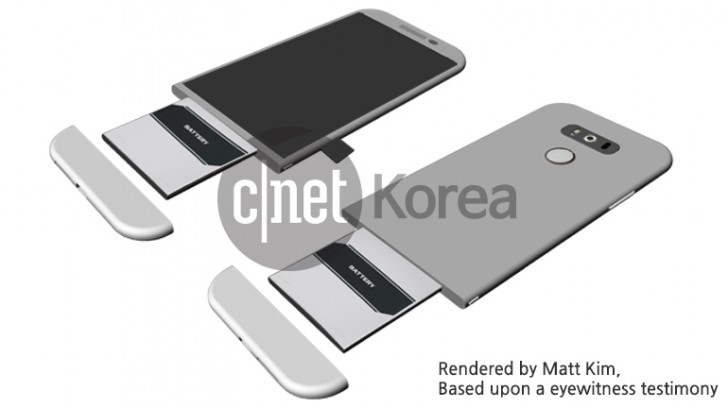 LG G5表示采用模块化设计，用于滑出电池