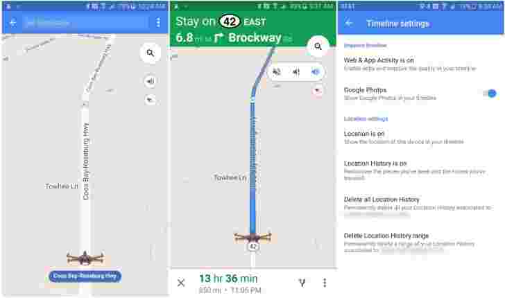 Google地图更新添加了驱动模式，音频切换和更新的时间轴设置