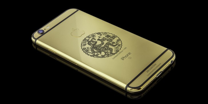 Goldgenie的新款24k iPhone 6s Elite庆祝猴子的年份