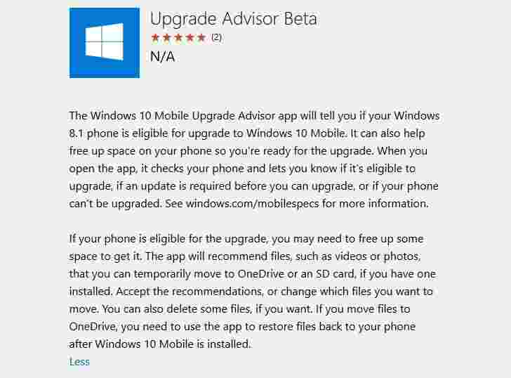 新的Microsoft应用程序将告诉您Lumia是否有资格获得Windows 10更新