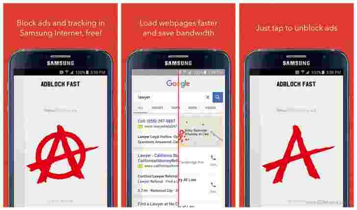 Fly for Samsung的Android浏览器的Adblock现在回到了播放商店