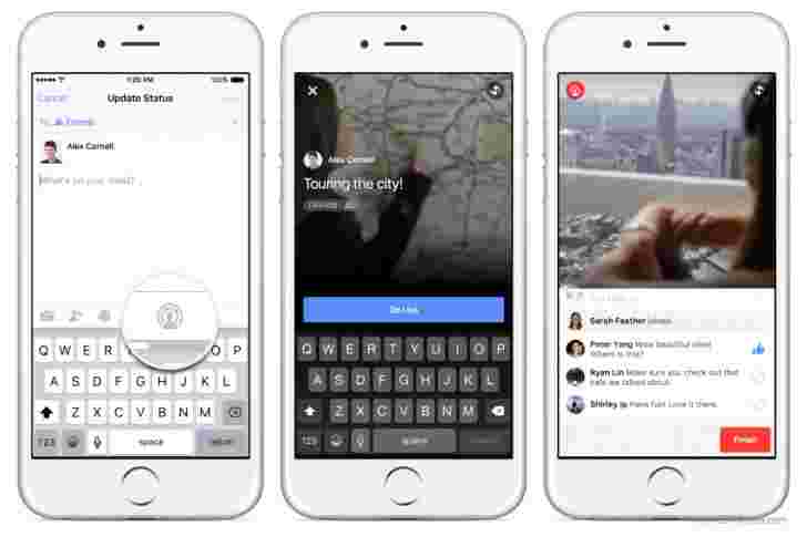Facebook为每个iPhone用户带来实时视频流