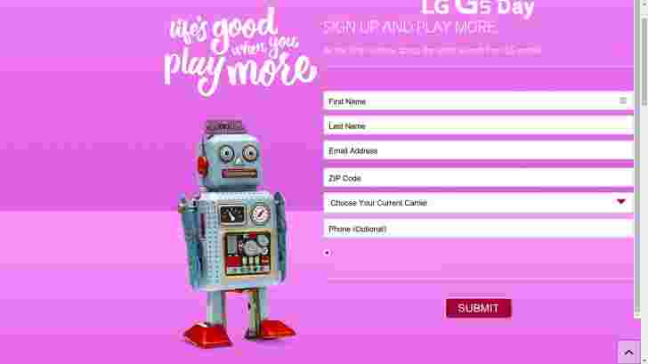 LG G5预注册现在是开放的