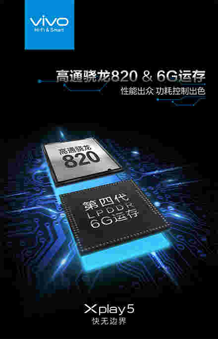 Vivo确认XPlay 5的6GB RAM，SD820
