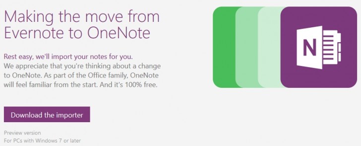 新的Microsoft Onenote进口商旨在将人群从Evernote绘制