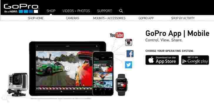 GoPro滴下Windows Phone支持