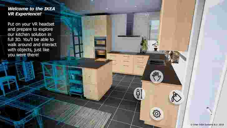 宜家VR体验让您在购买之前测试驾驶厨房