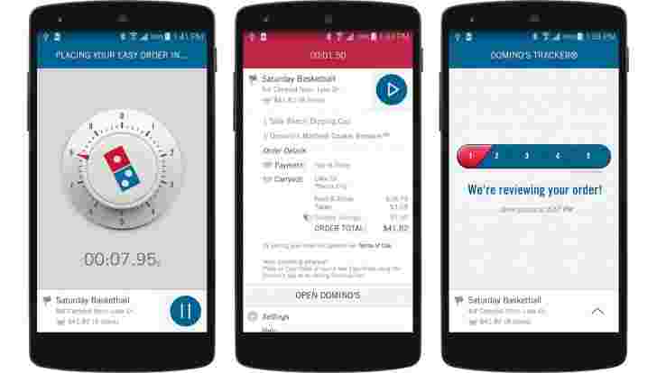 Domino的推出'Zero Click'披萨订购应用程序