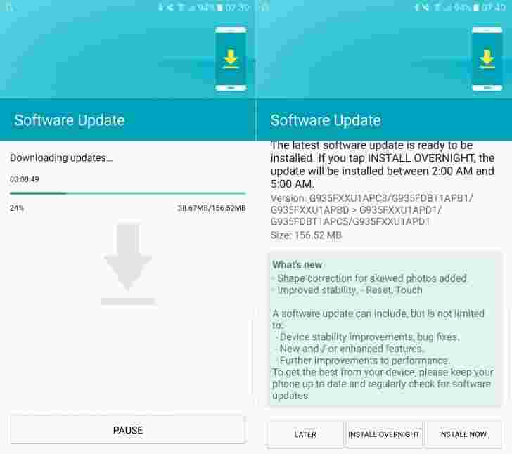 三星Galaxy S7和S7 Edge软件更新可提高触摸和稳定性