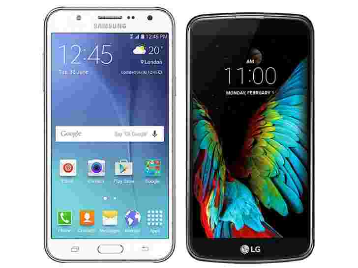 Samsung Galaxy J7和LG K10在T-Mobile于5月18日的土地，泄漏说