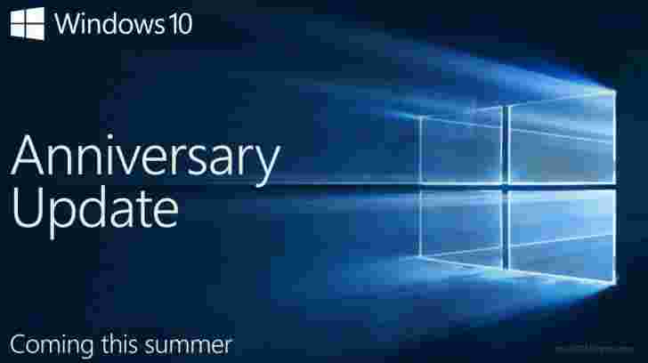 Windows 10周年纪念更新宣布，将在夏天免费出售