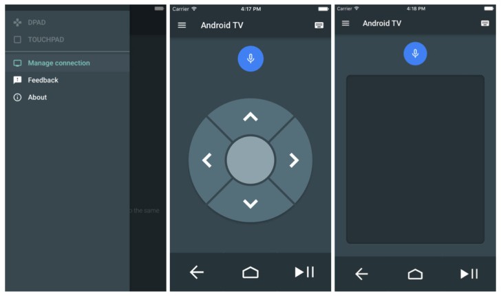 谷歌推出iOS的Android电视远程应用程序