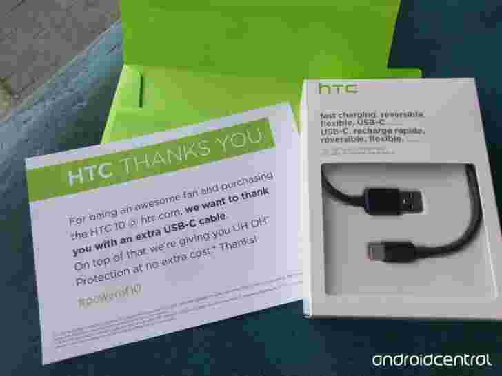 HTC早期HTC 10采用者的“令人信服”是一种USB Type-C电缆