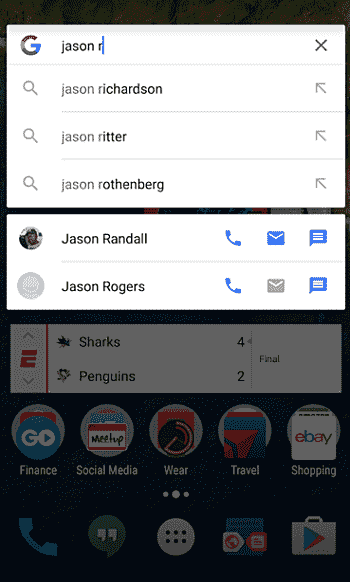 Google的搜索应用程序很快就可以直接致电，文本，并通过电子邮件发送您的Google联系人