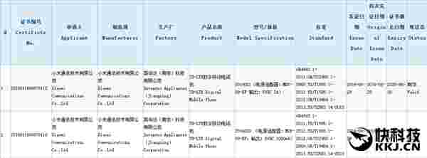 在线发现了一对新的小米器件，据说来自Redmi系列