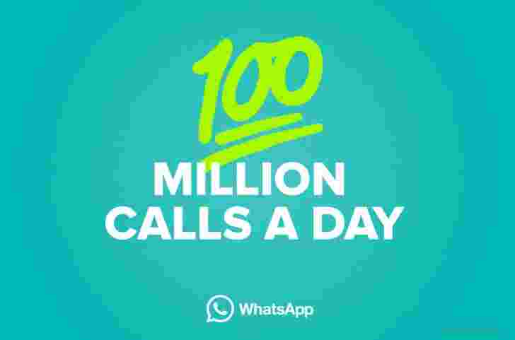 每天都在Whatsapp中进行1亿语音呼叫