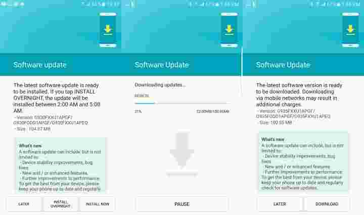 Galaxy S7和S6以及他们的边缘变体获得了七月在印度的安全更新
