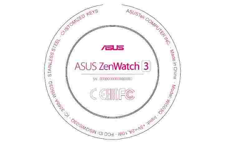 华硕Zenwatch 3将是圆形的，FCC揭示