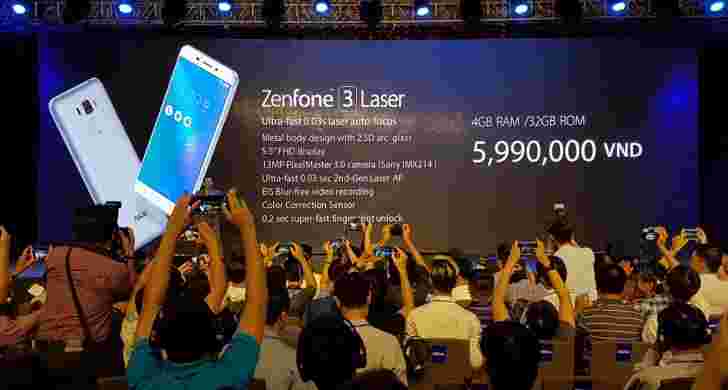 华硕宣布Zenfone 3激光器和Zenfone 3 Max