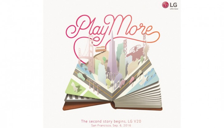 LG V20将于9月6日在旧金山亮相