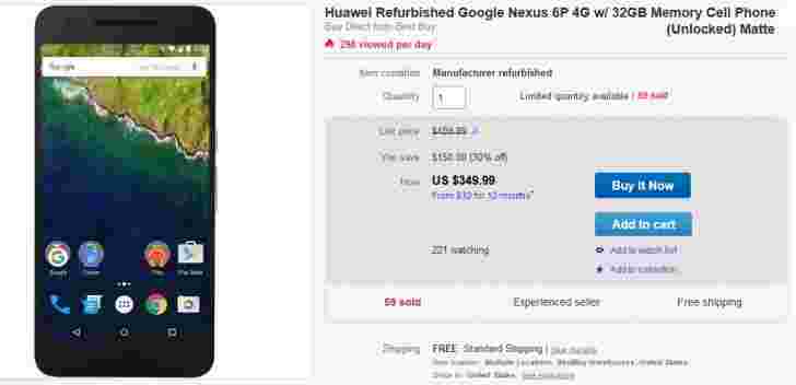 交易：来自eBay的Verizon Galaxy S7（430美元）和32GB Nexus 6p（350美元）