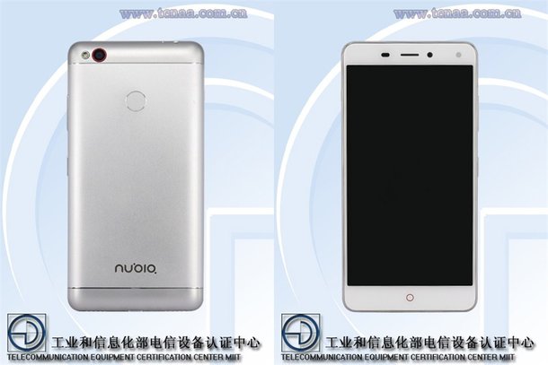 中兴Nubia NX541J，并在Tenaa发现了4,900mAh电池