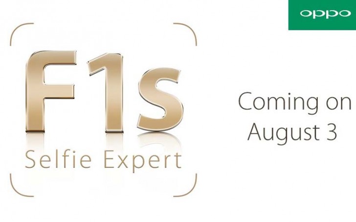 Appo F1s将于8月3日成为官方的官员，作为下一个“自拍照专家”