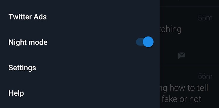 Twitter的夜间模式现在正式可用于Android