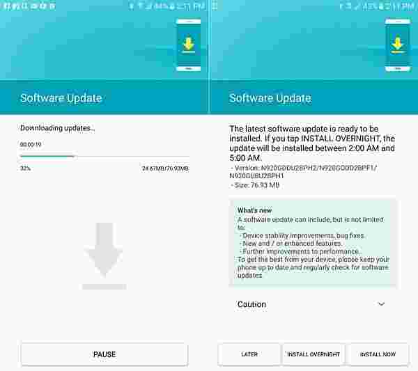 8月安全更新开始击中三星Galaxy Note5