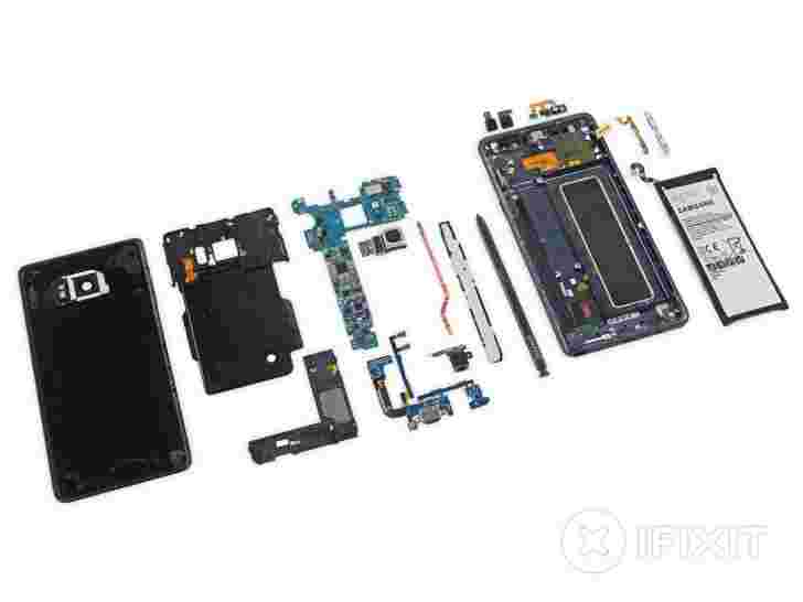 Galaxy Note7比S7更容易修复，拆除揭示