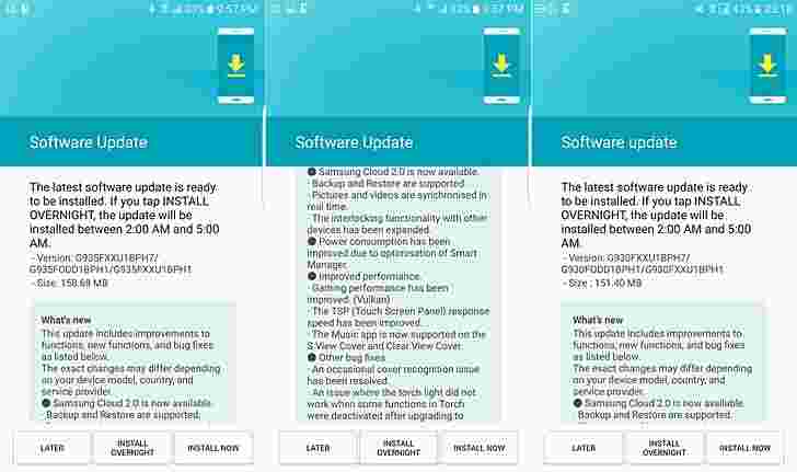 三星Galaxy S7和S7 Edge在印度获得新的更新