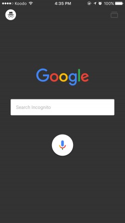 您现在可以在Google App上使用Inkognito模式为iOS
