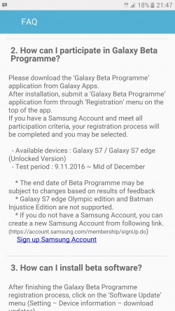 三星在11月9日开始为Galaxy S7开始测试Nougat