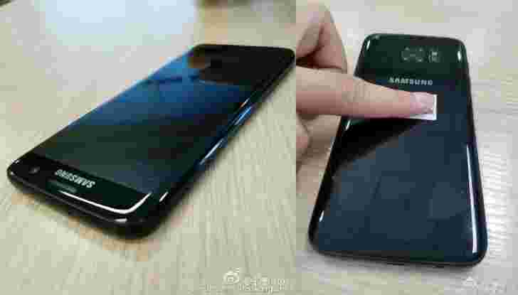三星Galaxy S7边缘在Live照片中有光泽的黑色泄漏